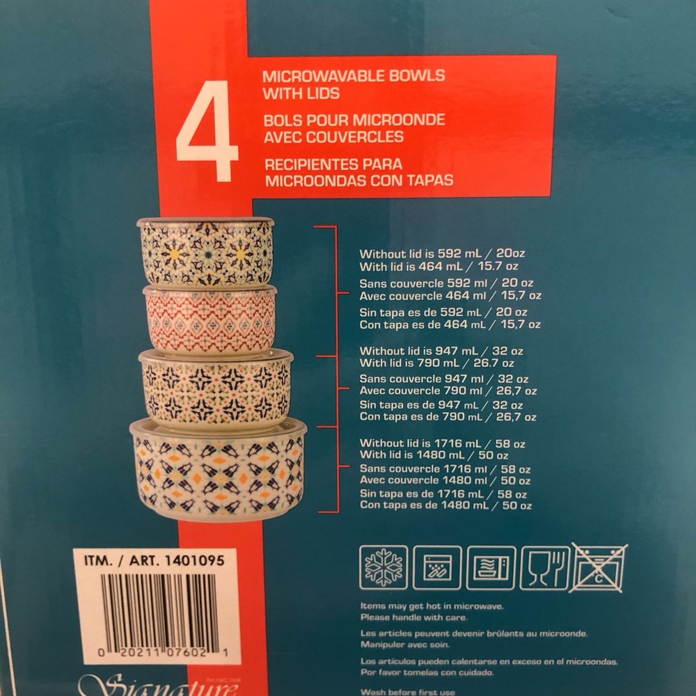 Storage Bowl Set of 4 .